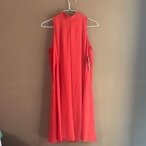 Elegant Sleeveless Orange/Red Dress